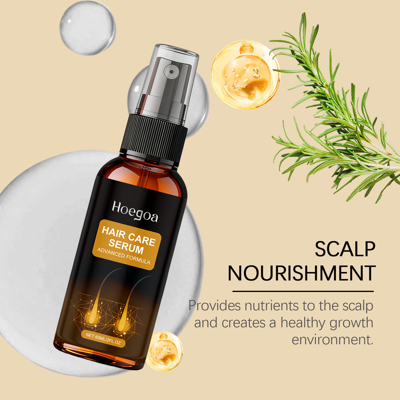 Deeply Nourish Scalp Hair Care Spray.