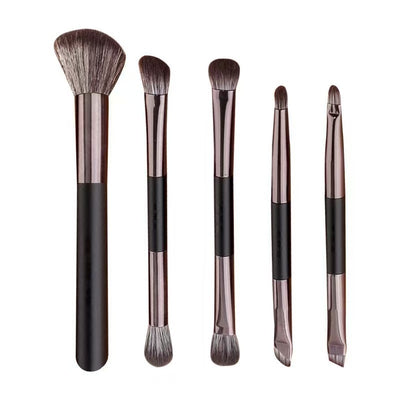 Makeup With Mirror Multifunctional Makeup Brush Suit.