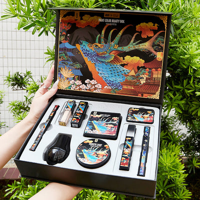 Elk Makeup Nine-piece Set Makeup Powder Air Cushion BB Cream Lipstick Affordable Makeup Set.