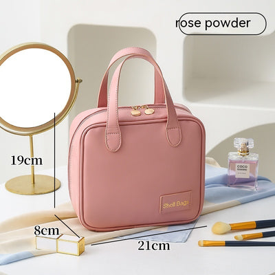 PU Large Capacity Travel Make Up Storage Organizer Makeup Pouch Cosmetic Bag Shell Bags.