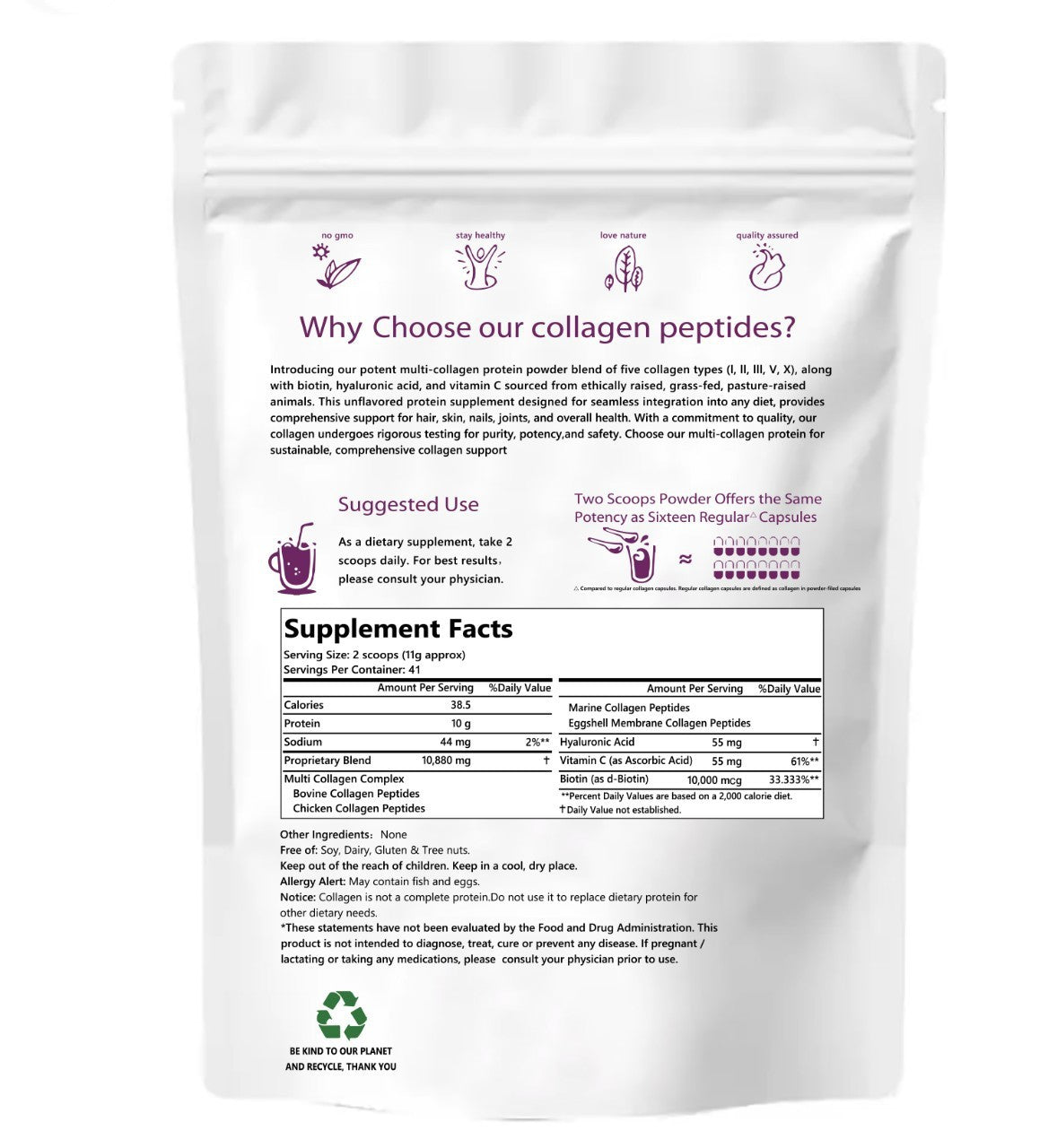 Multi-collagen Peptide Powder.