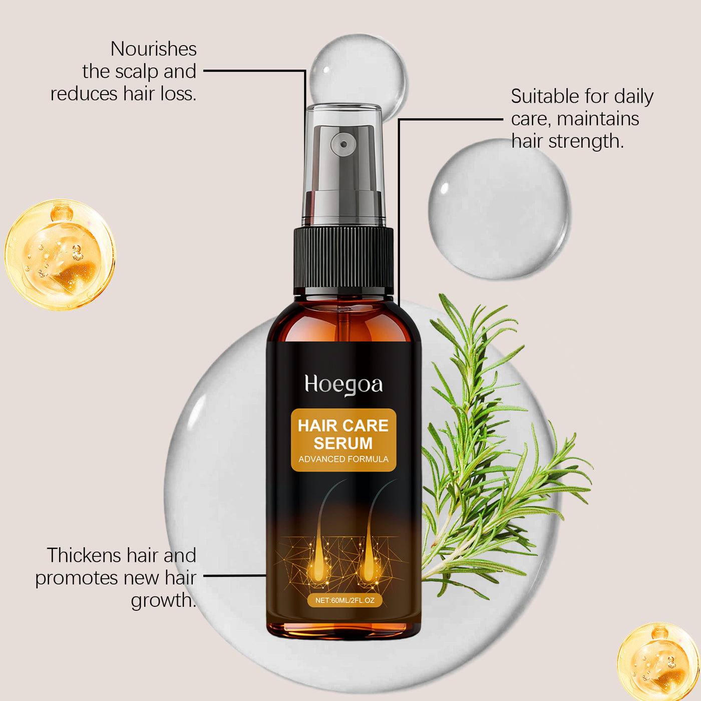 Deeply Nourish Scalp Hair Care Spray.